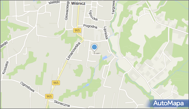 Nowy Wiśnicz, Króla Władysława Jagiełły, mapa Nowy Wiśnicz