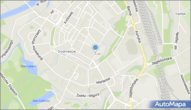 Nysa, Króla Jana III Sobieskiego, mapa Nysy