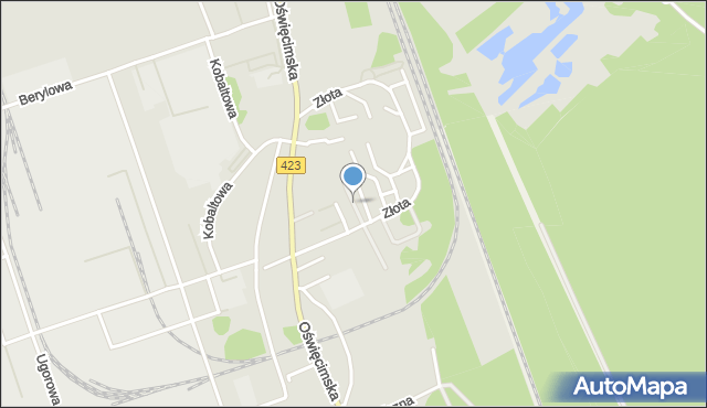 Opole, Krzemowa, mapa Opola