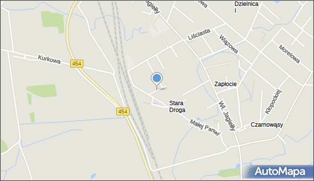 Opole, Krasińskiego Zygmunta, mapa Opola
