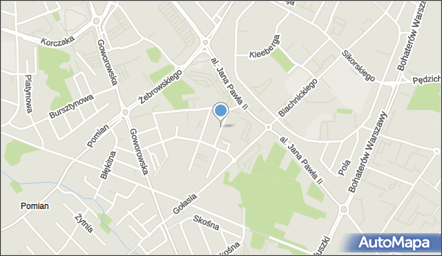 Ostrołęka, Krzywickiego Ludwika, mapa Ostrołęka