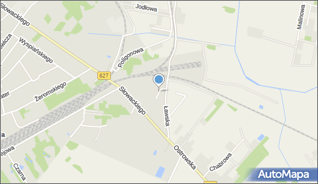 Ostrołęka, Krucza, mapa Ostrołęka