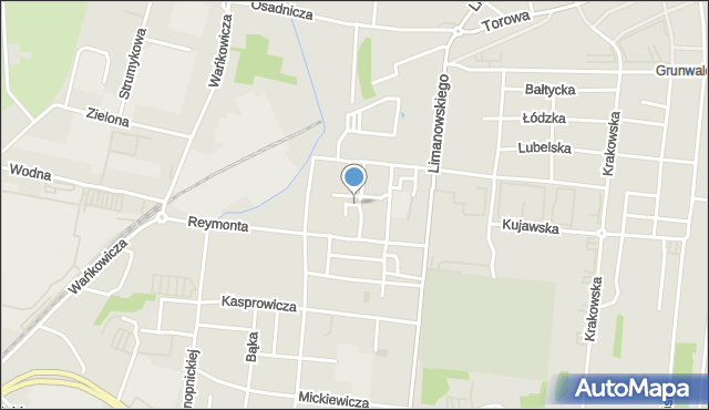 Ostrów Wielkopolski, Kraszewskiego Józefa Ignacego, mapa Ostrów Wielkopolski