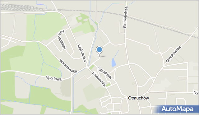 Otmuchów, Króla Władysława Jagiełły, mapa Otmuchów