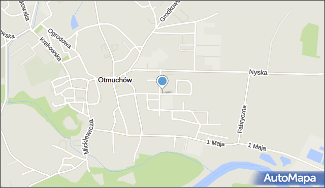 Otmuchów, Króla Władysława Łokietka, mapa Otmuchów