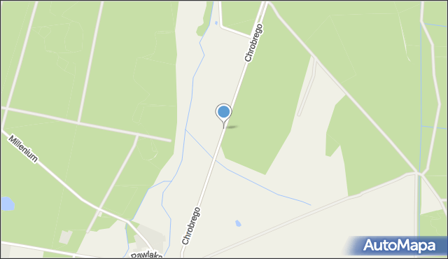Pęchery, Króla Bolesława Chrobrego, mapa Pęchery