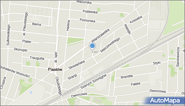 Piastów powiat pruszkowski, Króla Władysława Jagiełły, mapa Piastów powiat pruszkowski