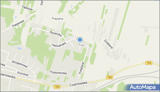 Piekoszów, Królewska, mapa Piekoszów