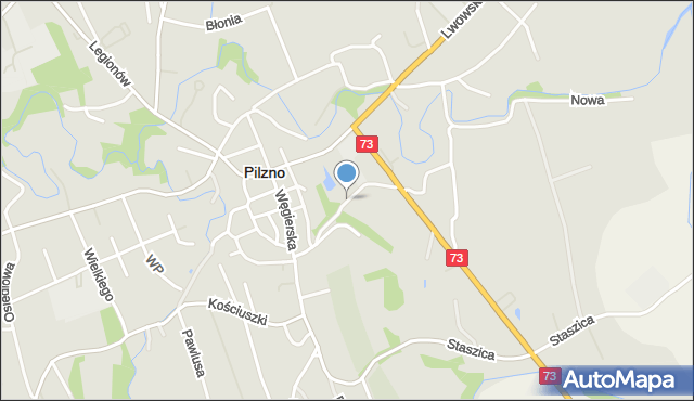 Pilzno, Króla-Kaszubskiego Stanisława, mapa Pilzno