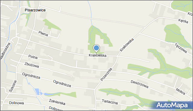 Pisarzowice gmina Wilamowice, Krakowska, mapa Pisarzowice gmina Wilamowice
