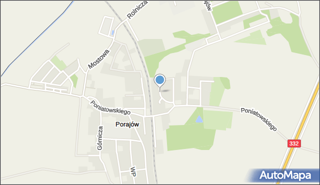 Porajów, Krzywa, mapa Porajów