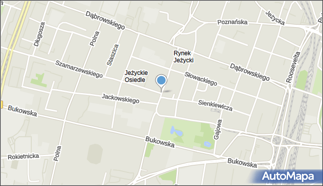 Poznań, Kraszewskiego Józefa Ignacego, mapa Poznania