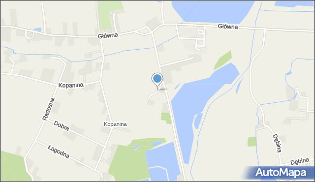 Pruchna, Kręta, mapa Pruchna