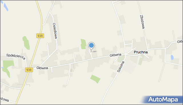 Pruchna, Krokusów, mapa Pruchna