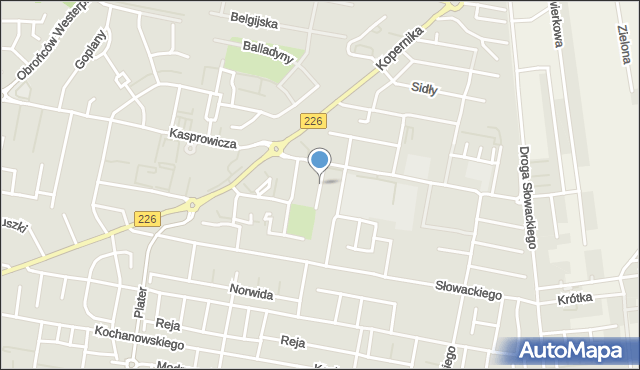 Pruszcz Gdański, Krahelskiej Krystyny, mapa Pruszcz Gdański