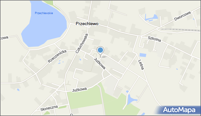 Przechlewo, Krótka, mapa Przechlewo