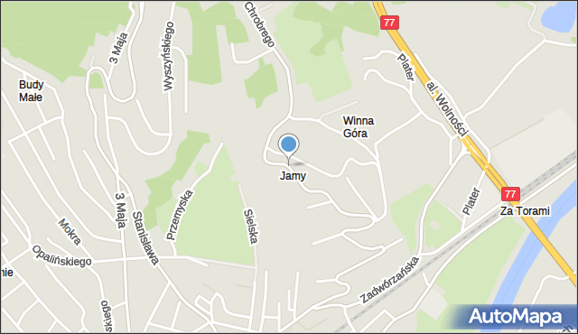 Przemyśl, Króla Bolesława Chrobrego, mapa Przemyśla