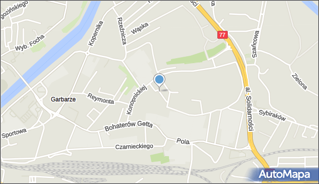 Przemyśl, Krzywa, mapa Przemyśla