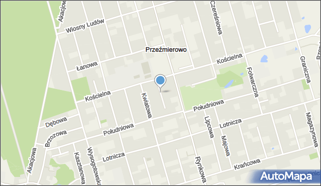 Przeźmierowo, Krótka, mapa Przeźmierowo