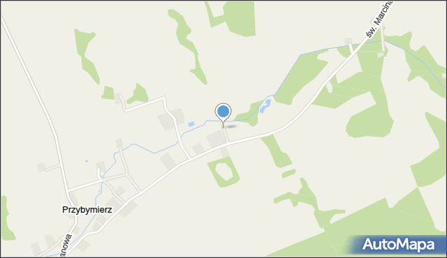 Przybymierz, Krótka, mapa Przybymierz