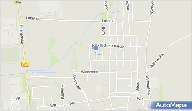 Pyskowice powiat gliwicki, Króla Bolesława Chrobrego, mapa Pyskowice powiat gliwicki