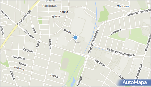 Radom, Kraszewskiego Józefa Ignacego, mapa Radomia