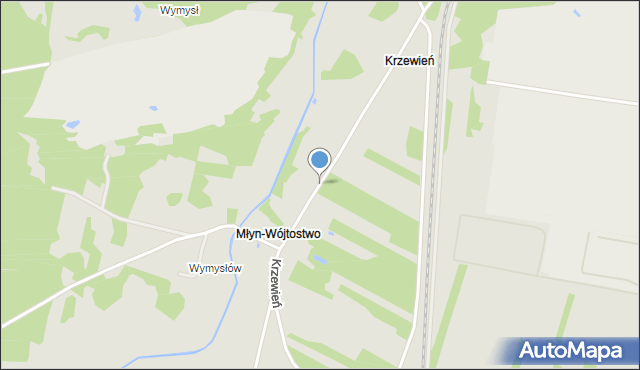 Radom, Krzewień, mapa Radomia