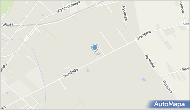 Radzymin powiat wołomiński, Kryształowa, mapa Radzymin powiat wołomiński