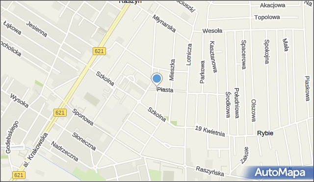 Raszyn powiat pruszkowski, Króla Bolesława Chrobrego, mapa Raszyn powiat pruszkowski