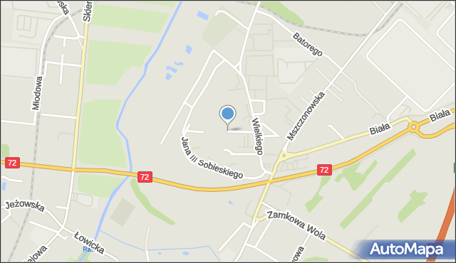 Rawa Mazowiecka, Króla Jana III Sobieskiego, mapa Rawa Mazowiecka