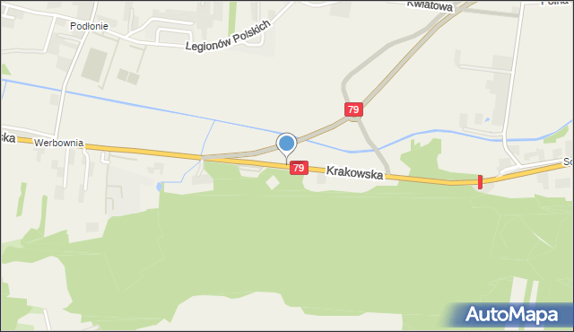 Rudawa gmina Zabierzów, Krakowska, mapa Rudawa gmina Zabierzów