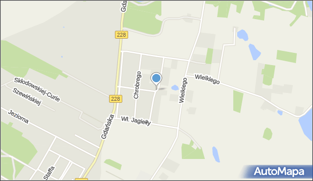 Rzepnica, Króla Władysława Łokietka, mapa Rzepnica