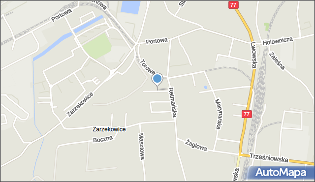 Sandomierz, Kryształowa, mapa Sandomierza