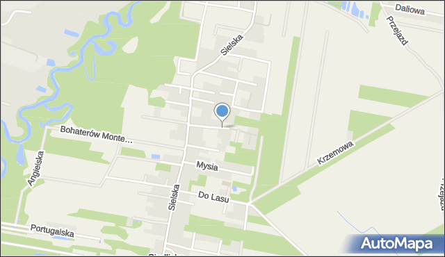 Siedliska gmina Piaseczno, Królika, mapa Siedliska gmina Piaseczno