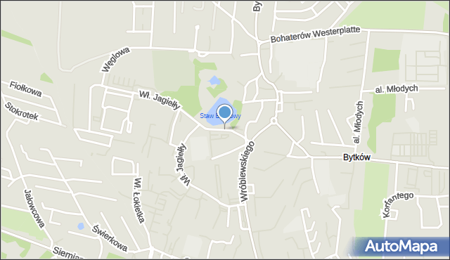 Siemianowice Śląskie, Królowej Jadwigi, mapa Siemianowice Śląskie