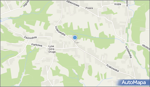 Siepraw, Krakowska, mapa Siepraw