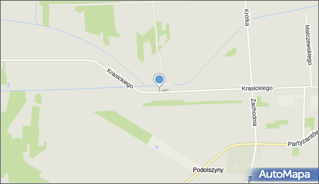 Skaryszew, Krasickiego Ignacego, bp., mapa Skaryszew