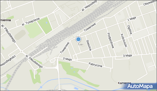Skarżysko-Kamienna, Kredytowa, mapa Skarżysko-Kamienna