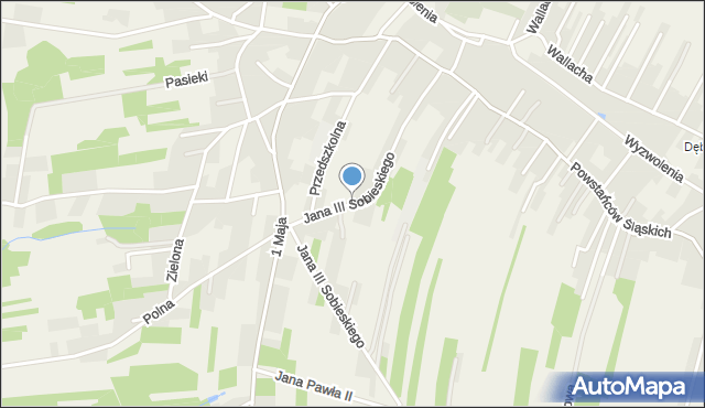Skrzyszów gmina Godów, Króla Jana III Sobieskiego, mapa Skrzyszów gmina Godów