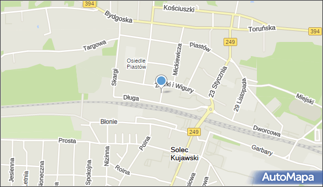 Solec Kujawski, Krótka, mapa Solec Kujawski