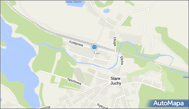 Stare Juchy, Krótka, mapa Stare Juchy