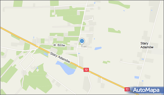 Stary Adamów gmina Aleksandrów Łódzki, Krasnoludków, mapa Stary Adamów gmina Aleksandrów Łódzki