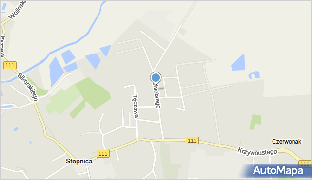 Stepnica, Króla Bolesława Chrobrego, mapa Stepnica