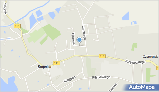 Stepnica, Króla Władysława Jagiełły, mapa Stepnica