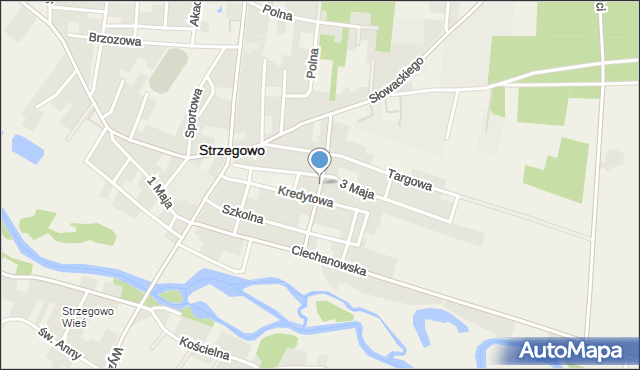 Strzegowo powiat mławski, Kruszewskiego-Kruka, gen., mapa Strzegowo powiat mławski