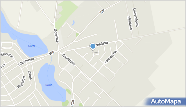 Strzelce Krajeńskie, Króla Kazimierza Wielkiego, mapa Strzelce Krajeńskie