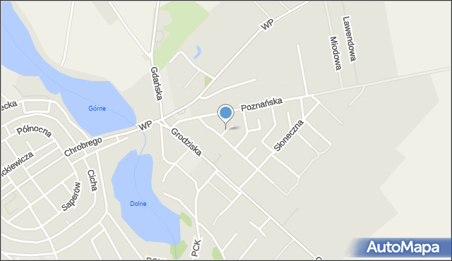 Strzelce Krajeńskie, Królowej Jadwigi, mapa Strzelce Krajeńskie