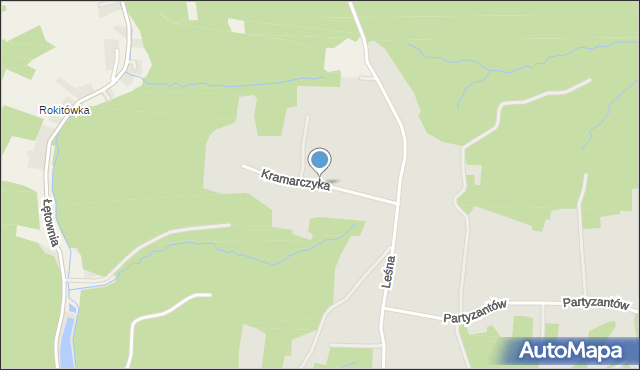 Strzyżów, Kramarczyka Karola, mapa Strzyżów