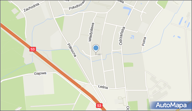Sulechów powiat zielonogórski, Króla Kazimierza Wielkiego, mapa Sulechów powiat zielonogórski