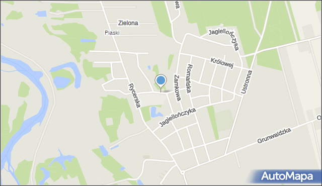 Sulejów powiat piotrkowski, Króla Bolesława Chrobrego, mapa Sulejów powiat piotrkowski
